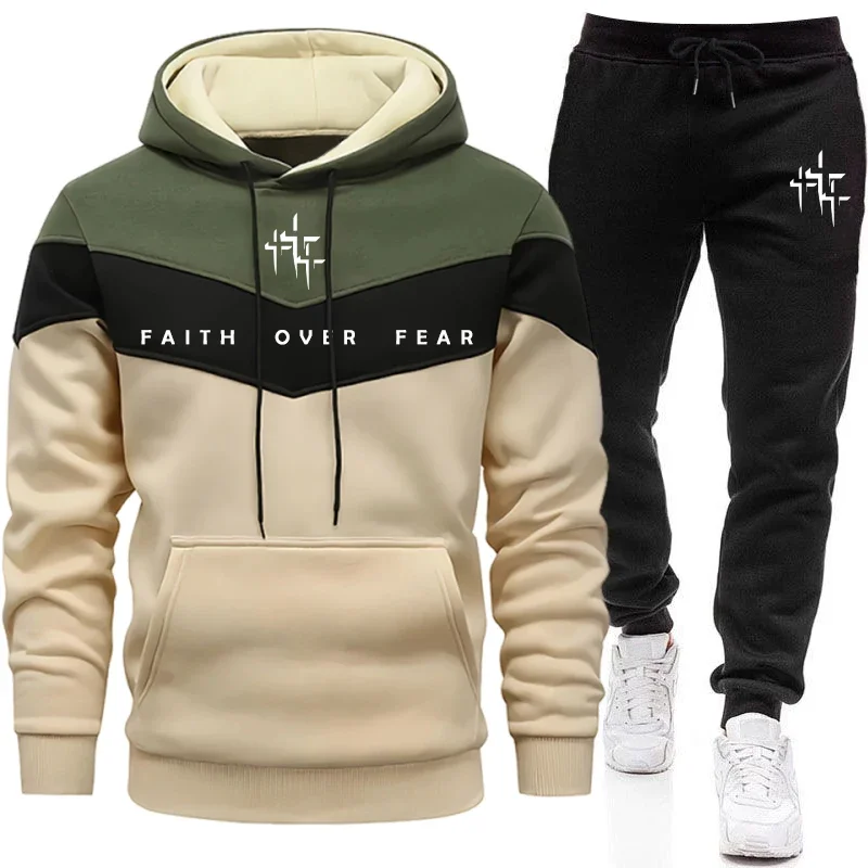 Men'S Fashion Outfits - Tuta da Uomo 'Faith Over Fear'