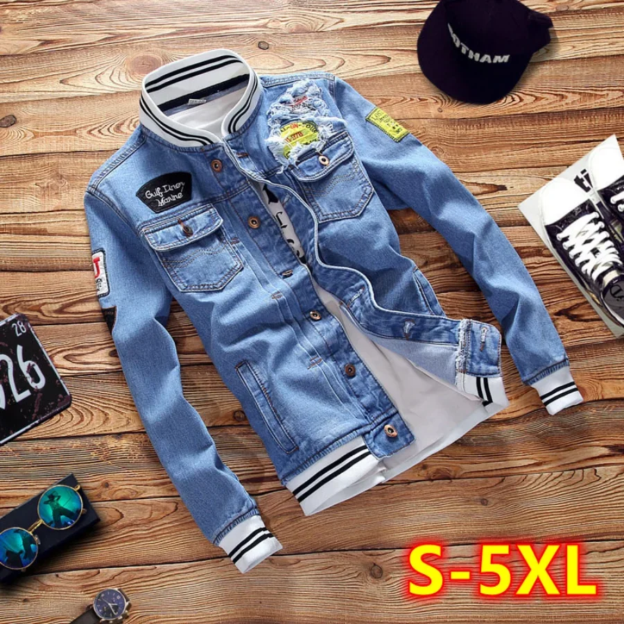 Men'S Fashion Overalls - Nuovo 2026 Giubbotti di jeans da