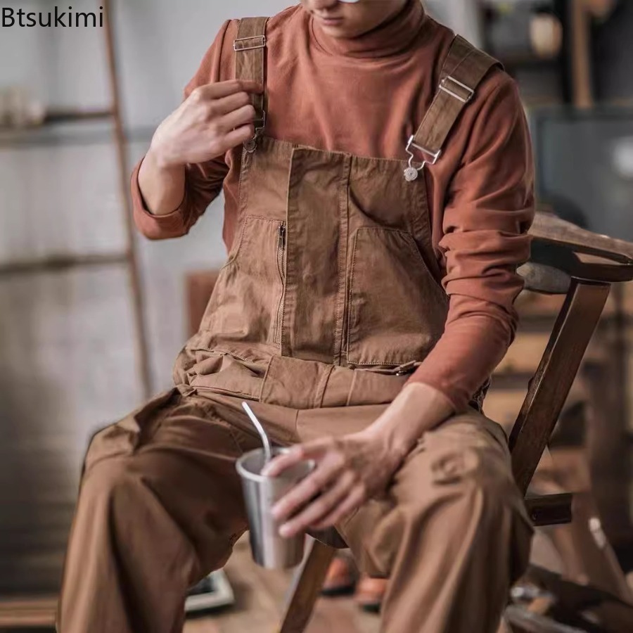 Men'S Fashion Overalls - 2026 Pantaloni cargo da uomo in