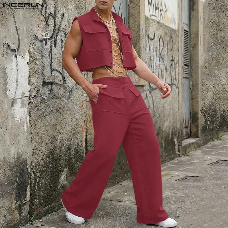 Men'S Fashion Advice - INCERUN Completi da Uomo: Top Corto