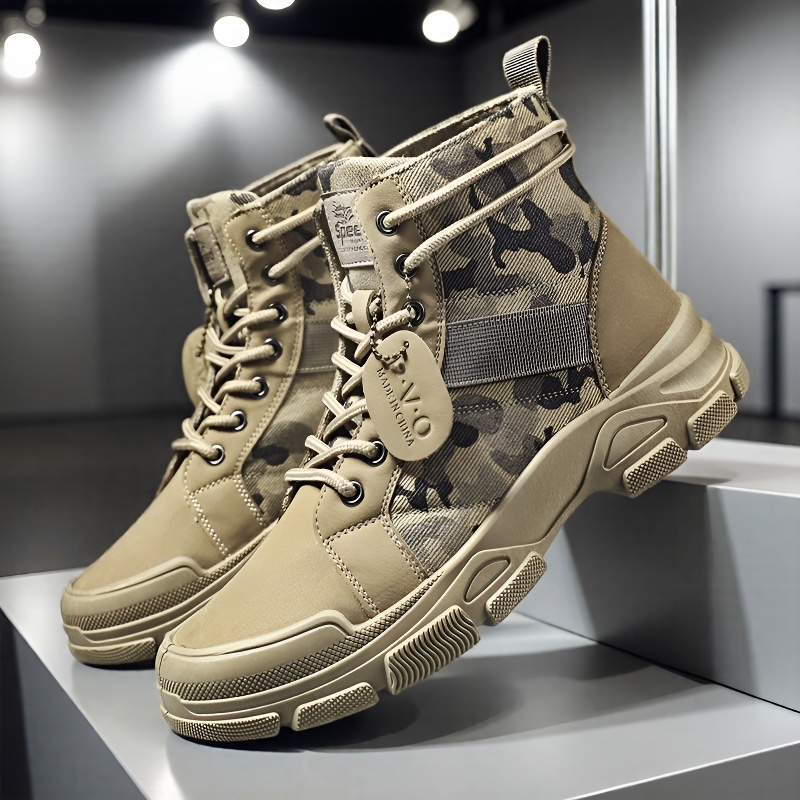 Mens Fashion Combat Boots - Stivali da combattimento da uomo con