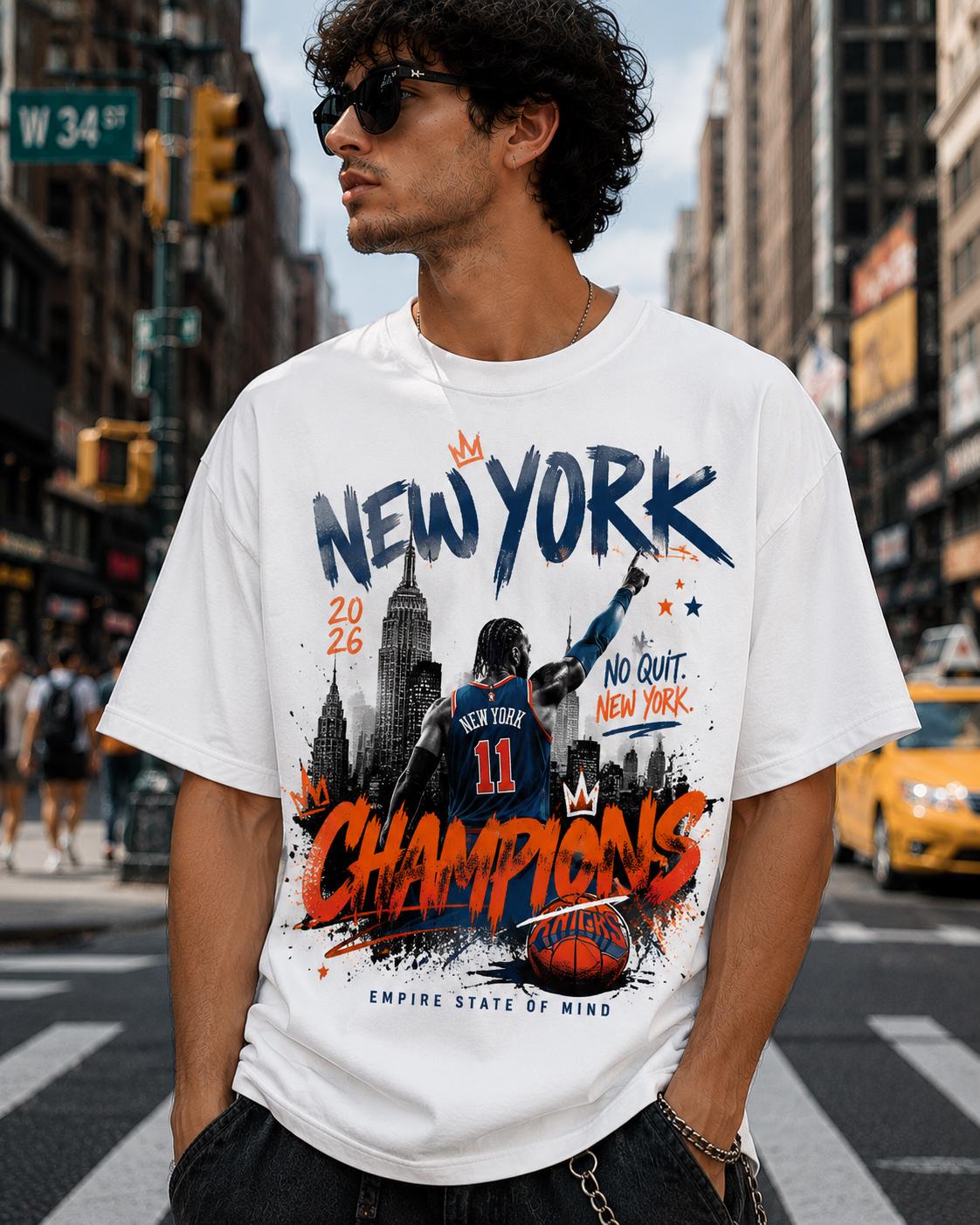 Men'S Fashion New York - T-shirt Jalen Brunson Campione di New