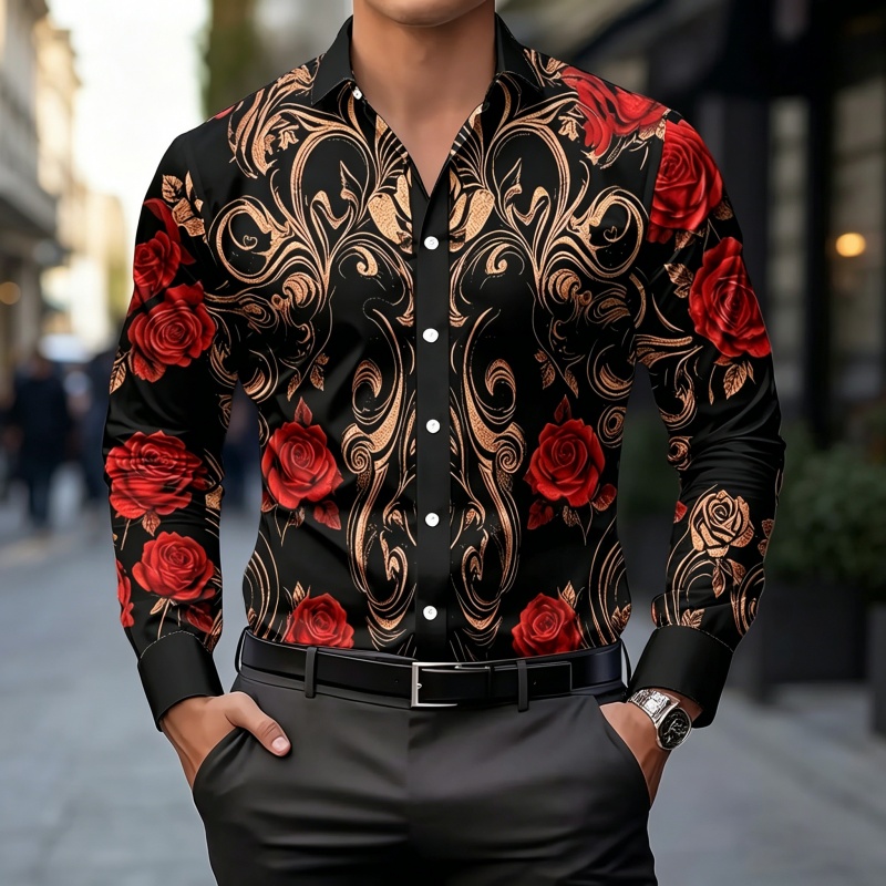 Men'S Tops Fashion - Nuova Camicia da Uomo 2026: Stampa