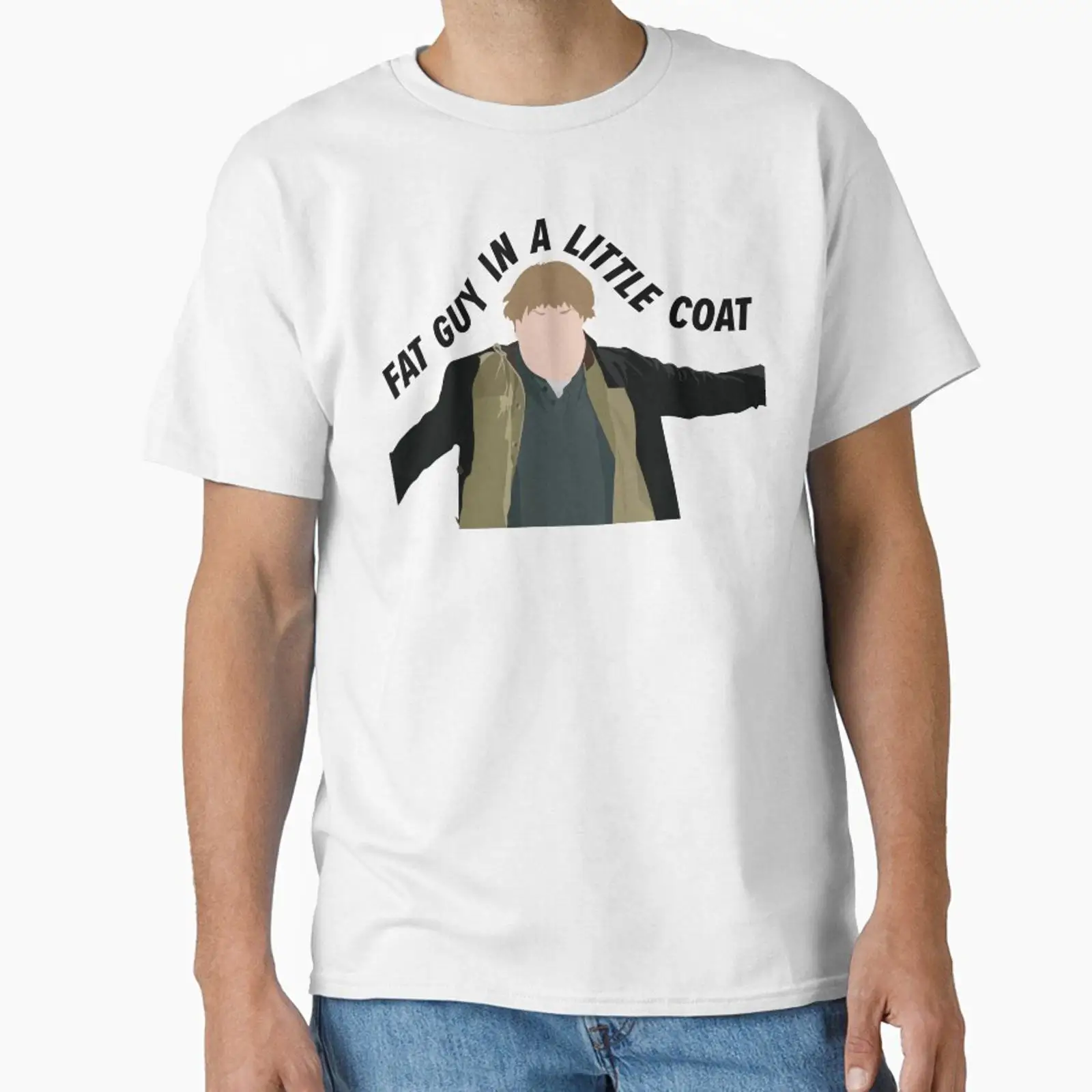 Men'S Fashion For Fat Guys - Maglietta classica con stampa 