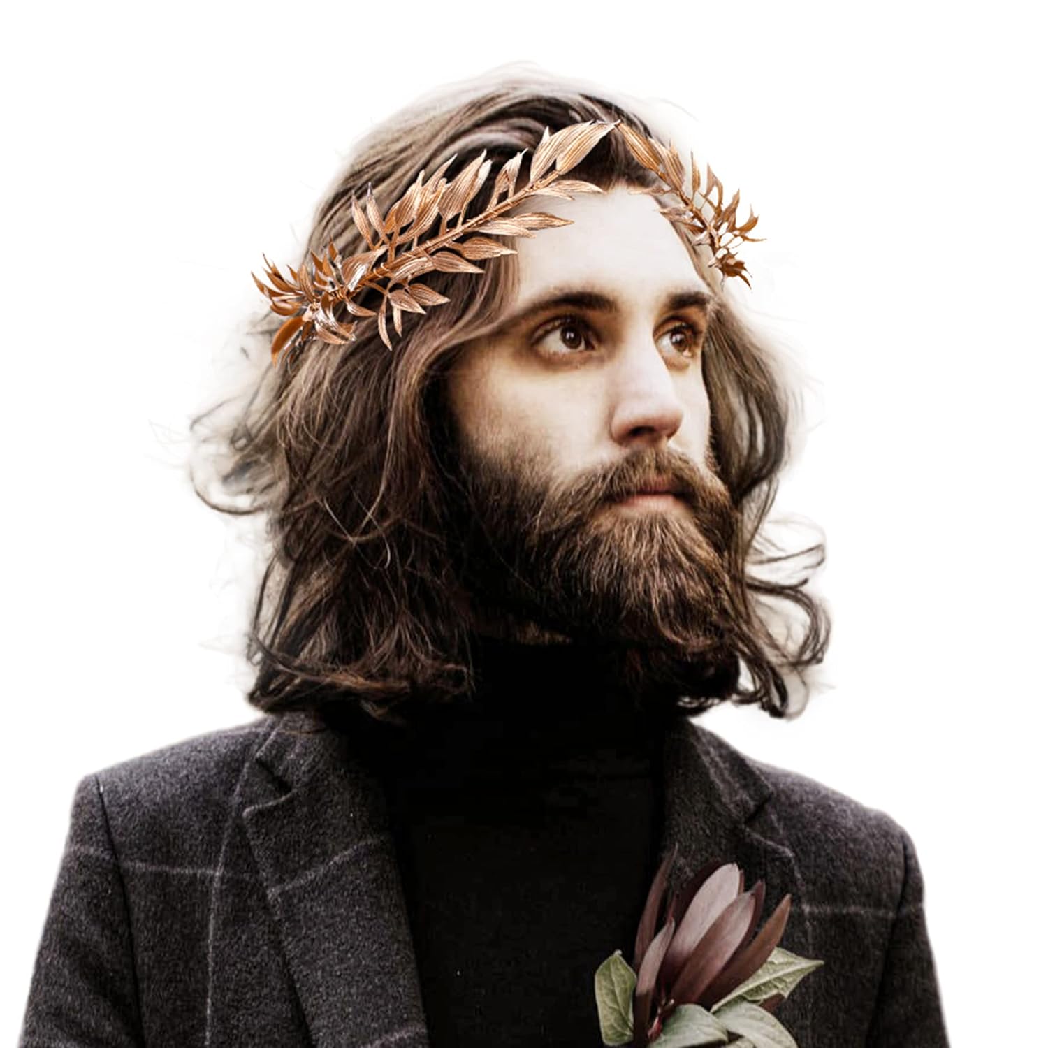Men Fashion King - Corona di foglie del bosco Fascia