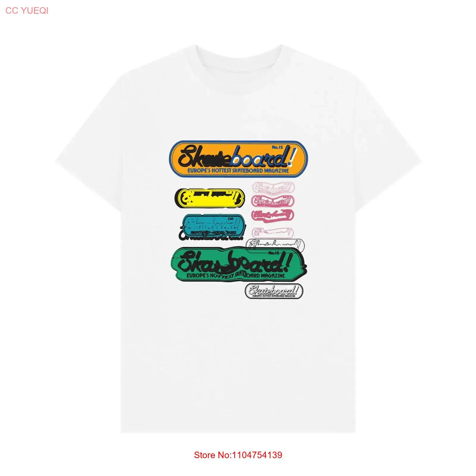 Mens Fashion Magazines - T-shirt Ufficiale Premium Skateboard Magazine More