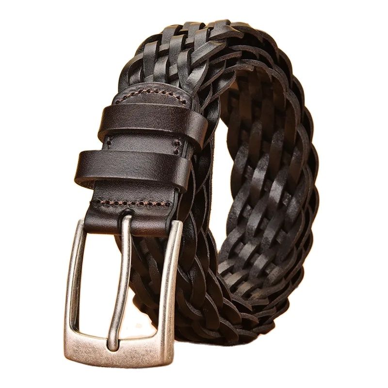 Leather Belt Braided - 2025 Cintura da uomo in vera