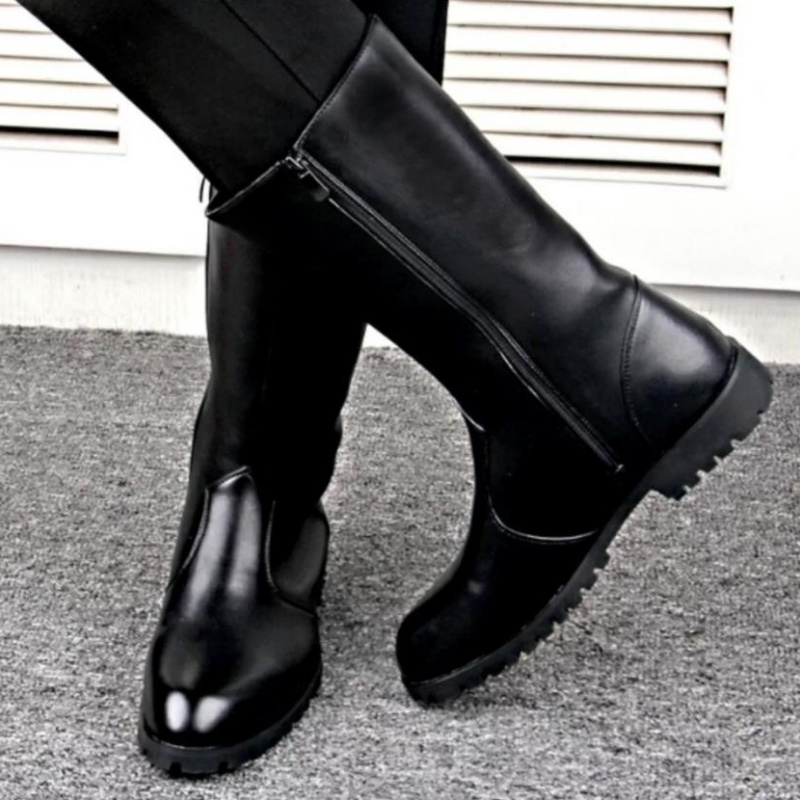 Stivali da moto in vera pelle  - Mens Fashion Combat Boots recensione e prezzo