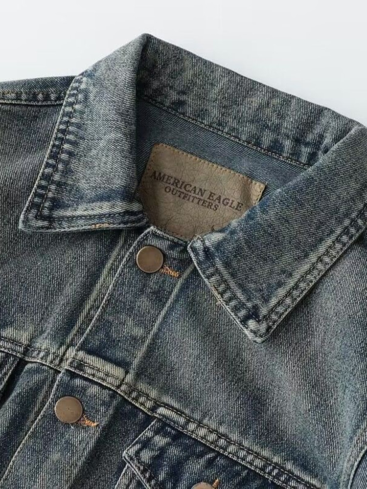 Autunno e primavera nuova moda - Mens Fashion Denim Jacket recensione e prezzo
