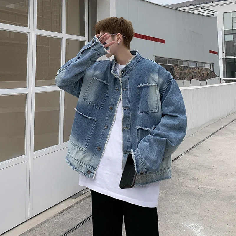Giacca di Jeans Stile Hip Pop  - Men'S Fashion Overalls recensione e prezzo