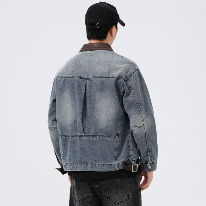Giacca in denim da uomo con co - Mens Fashion Denim Jacket recensione e prezzo