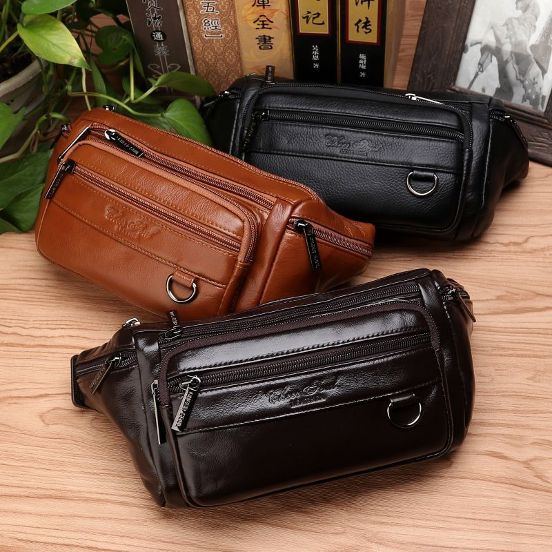 Borse da uomo in vita marsupio - Leather Belt Braided recensione e prezzo