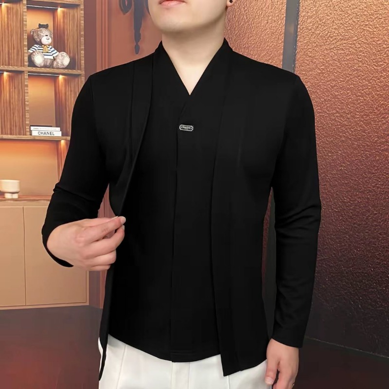 Felpa in due pezzi finta di lu - Men'S Tops Fashion recensione e prezzo