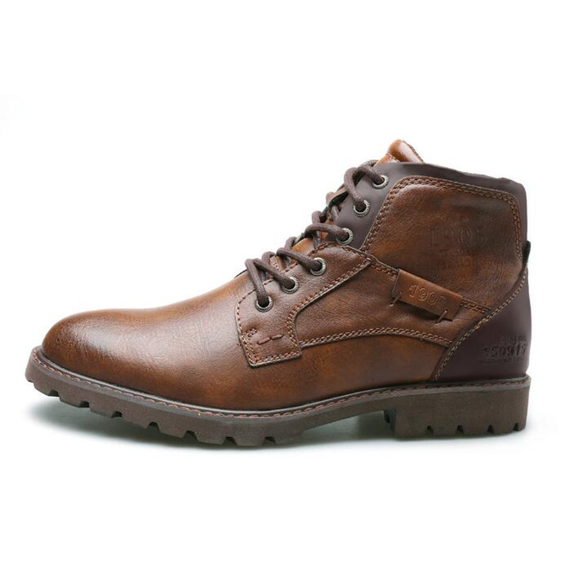 Stivali alla Caviglia in Pelle - Mens Fashion Combat Boots recensione e prezzo
