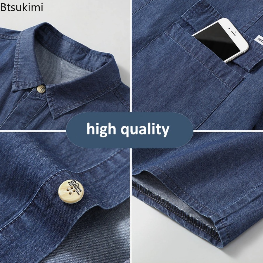 Camicia da uomo in denim di pu - Men'S Fashion For Fat Guys recensione e prezzo