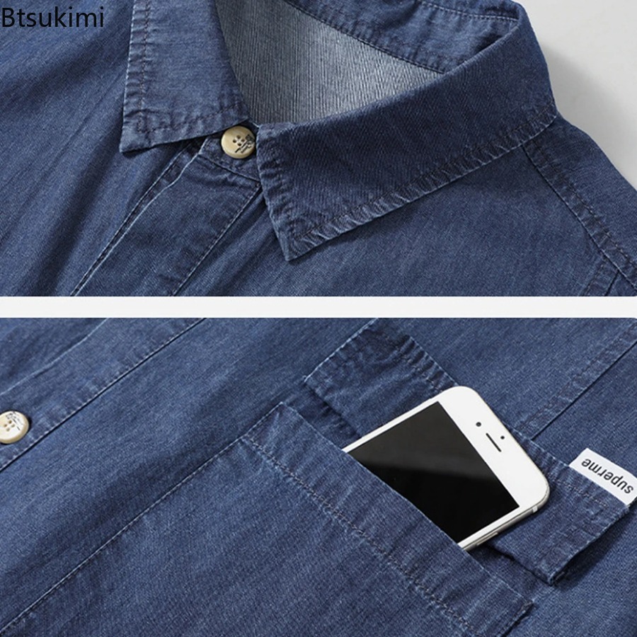 Camicia da uomo in denim di pu - Men'S Fashion For Fat Guys recensione e prezzo
