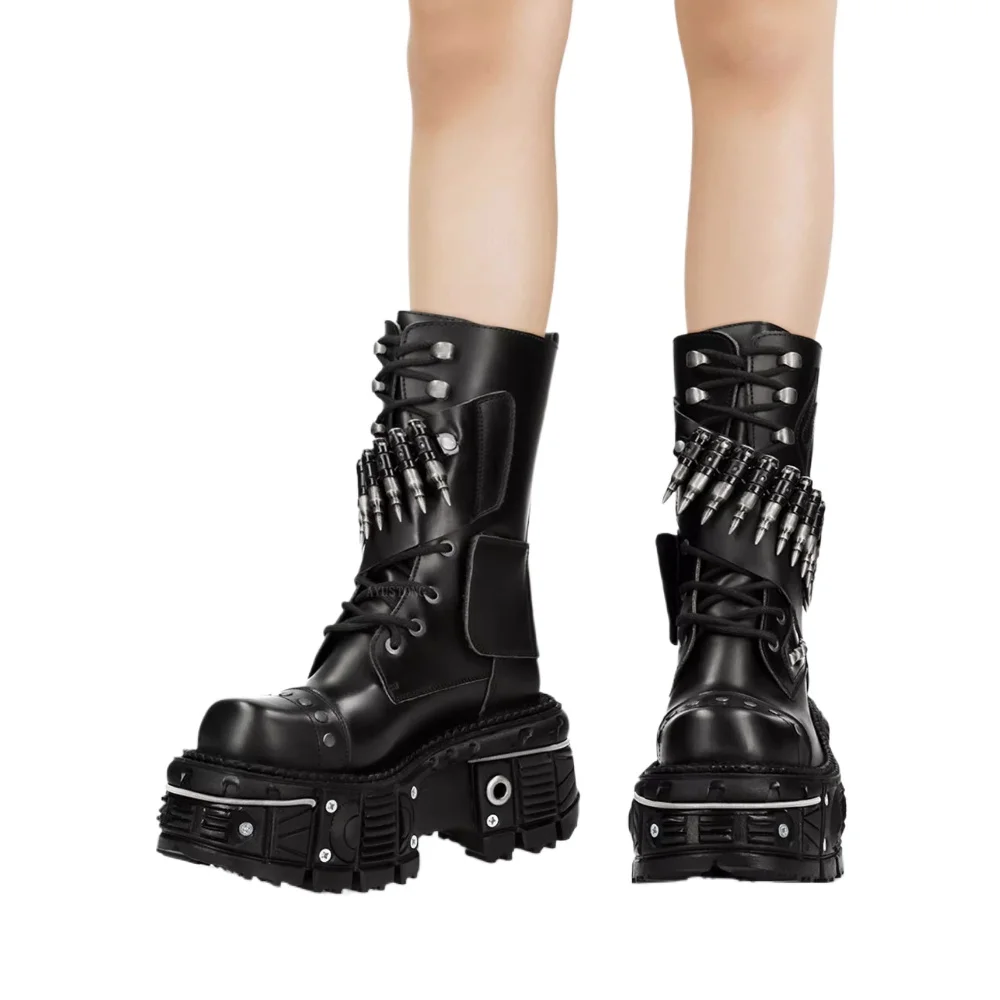 Moda nuova suola spessa rivett - Mens Fashion Combat Boots recensione e prezzo