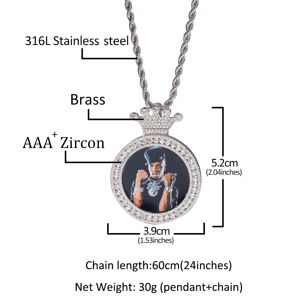 THE BLING KING Round Crown Hea - Men Fashion King recensione e prezzo