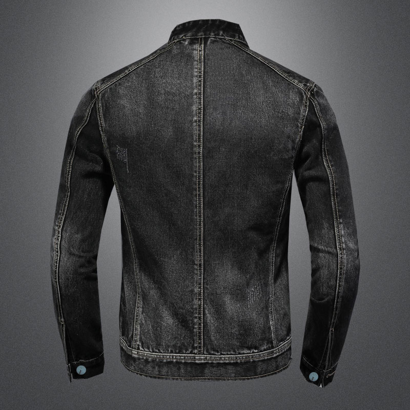 Uomo Vintage Stand Collar Pilo - Mens Fashion Denim Jacket recensione e prezzo