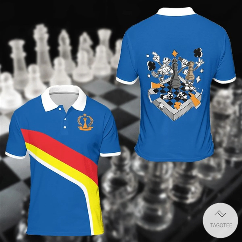 Chess King 3D Print Polo Shirt - Men Fashion King recensione e prezzo