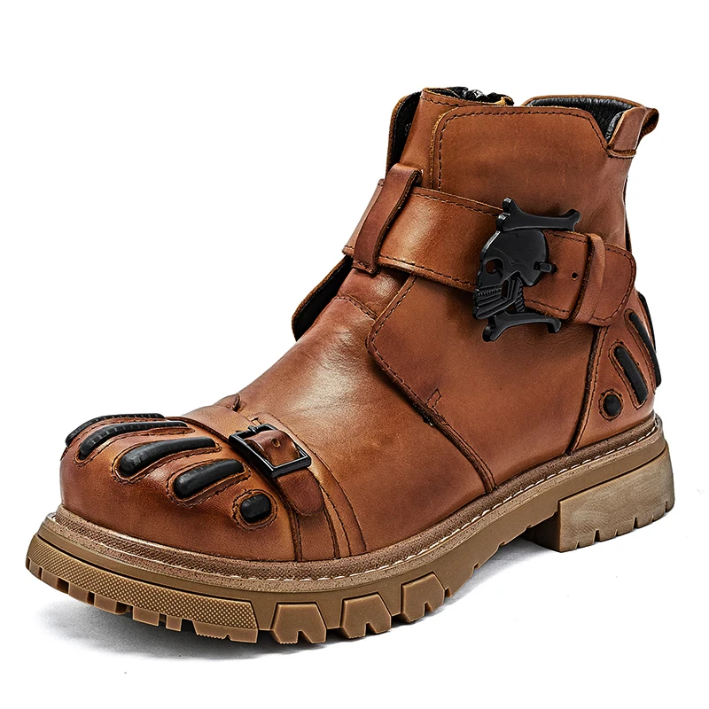 Nuovi Stivali da Moto in Vera  - Mens Fashion Combat Boots recensione e prezzo