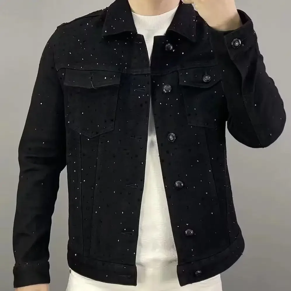 Cappotto jeans da uomo con bot - Mens Fashion Denim Jacket recensione e prezzo