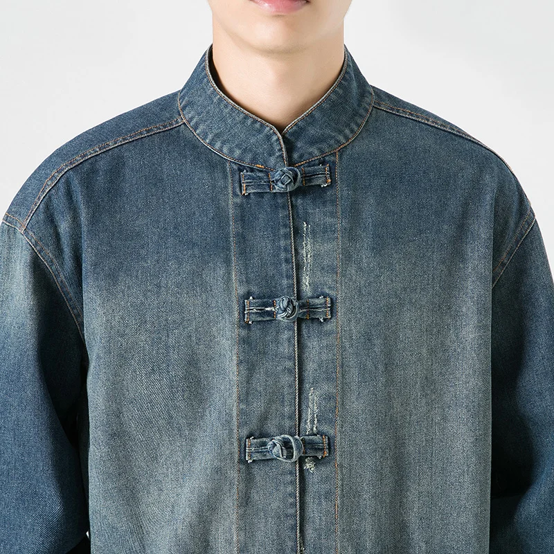 Giacca in Denim Stile Cinese p - Mens Fashion Denim Jacket recensione e prezzo