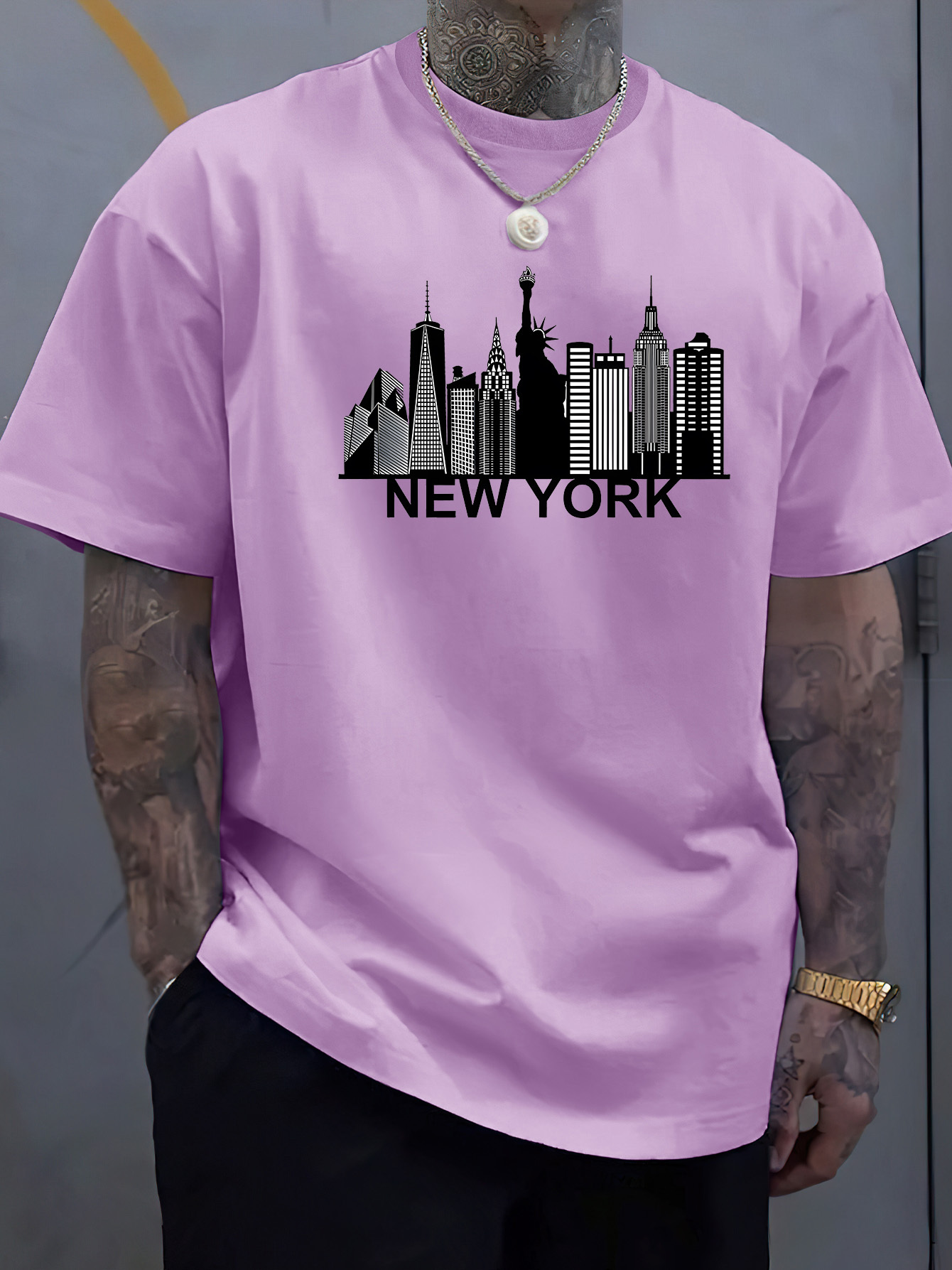 T-shirt da uomo in cotone con  - Men'S Fashion New York recensione e prezzo