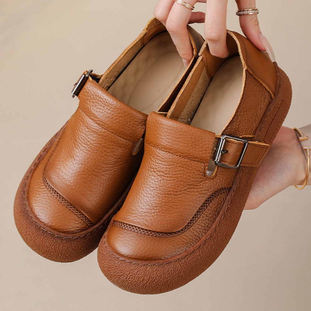 Scarpe singole casual da donna - Leather Belt Braided recensione e prezzo
