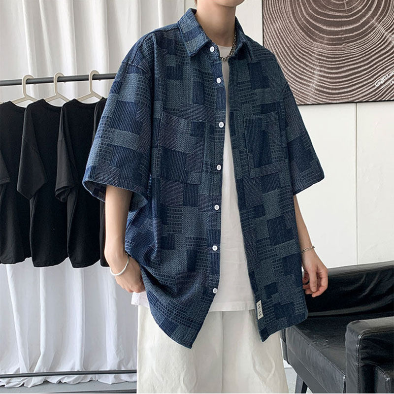 Camicia di jeans a maniche cor - Mens Fashion Denim Jacket recensione e prezzo