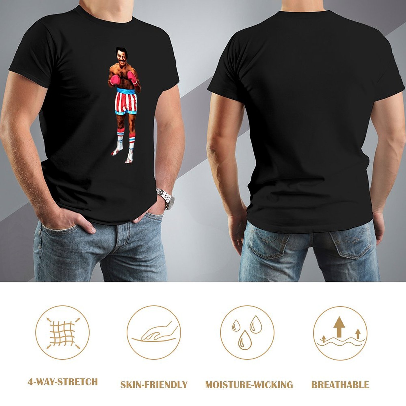 T-shirt Carl Weathers Apollo C - Men'S Fashion For Hot Weather recensione e prezzo