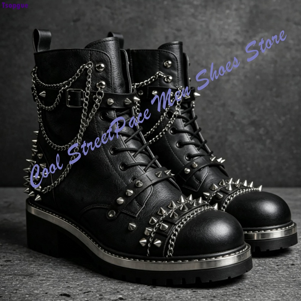 Stivali alla Caviglia Punk Got - Mens Fashion Combat Boots recensione e prezzo