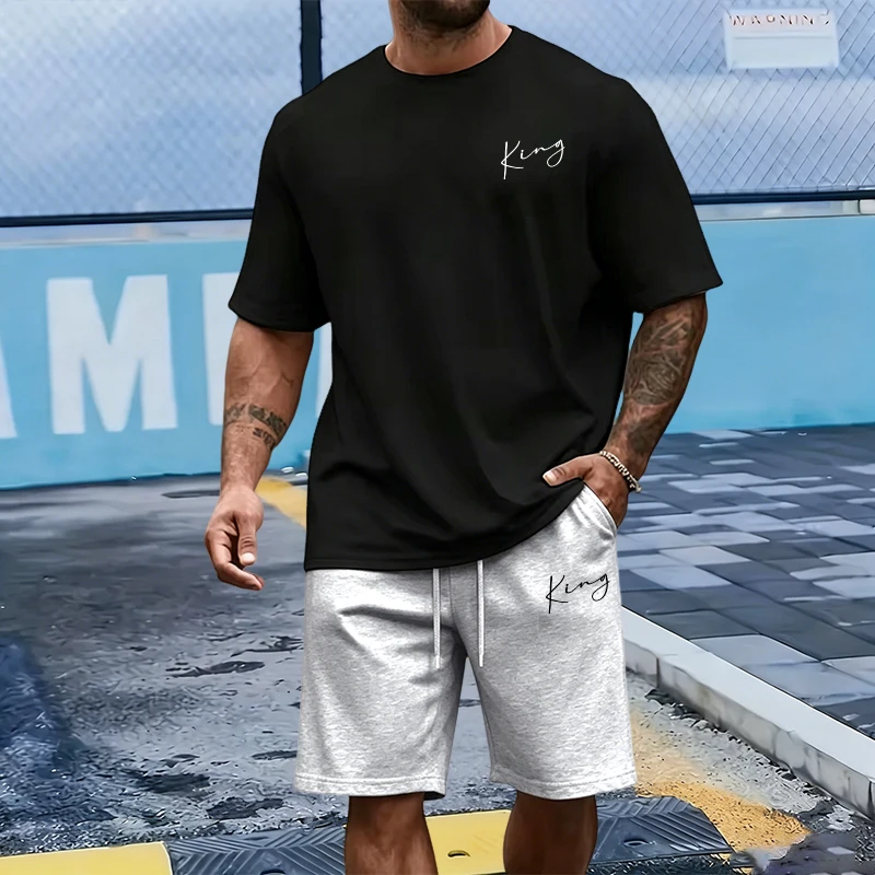 Set da uomo King Letter, t-shi - Men Fashion King recensione e prezzo