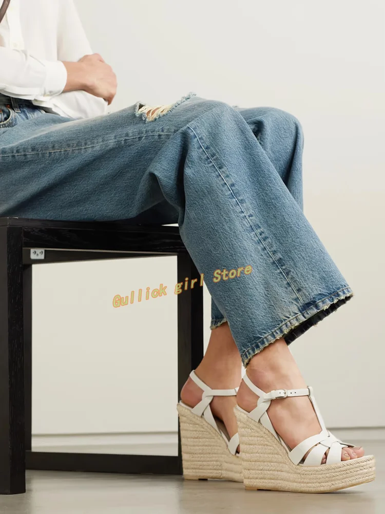 Zeppe Platform Braid Sandals T - Leather Belt Braided recensione e prezzo