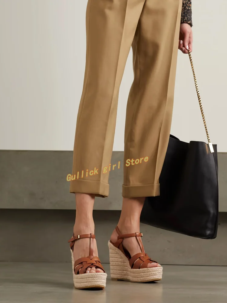Zeppe Platform Braid Sandals T - Leather Belt Braided recensione e prezzo