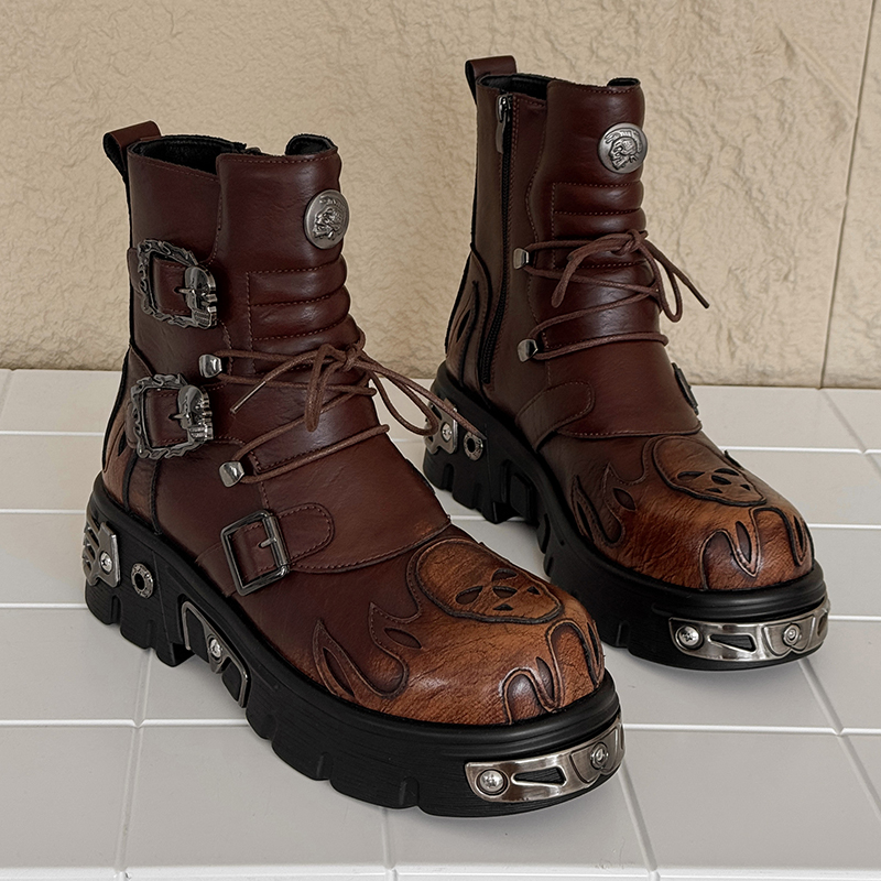 Stivali da Moto da Uomo con Ri - Fashion Men'S Boots recensione e prezzo