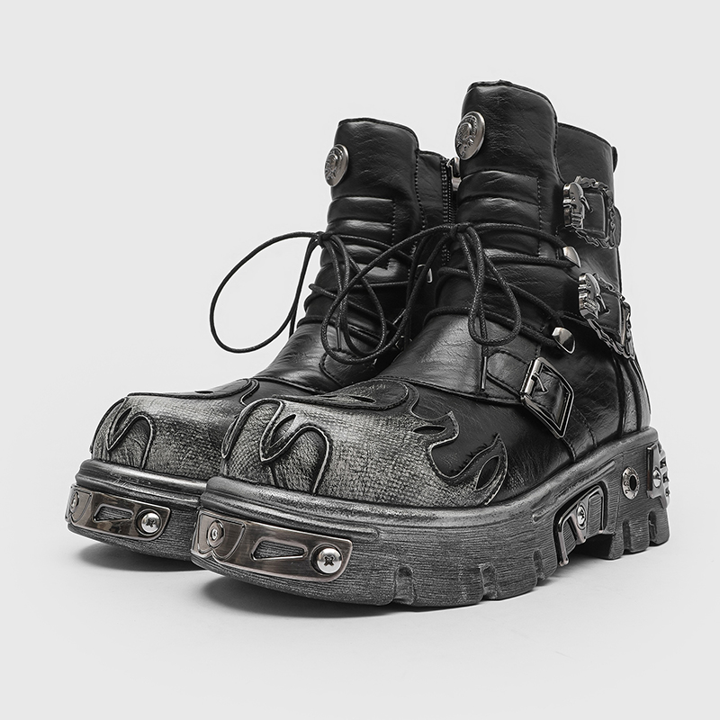 Stivali da Moto da Uomo con Ri - Fashion Men'S Boots recensione e prezzo