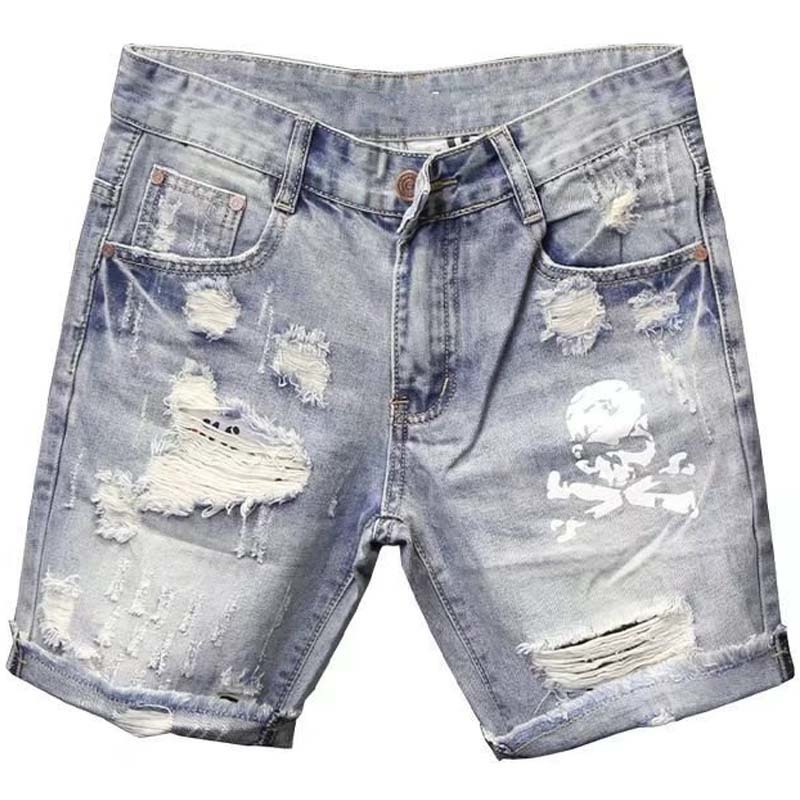 Jeans corti strappati elastici - Men'S Fashion Overalls recensione e prezzo