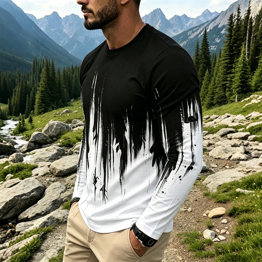 T-shirt a maniche lunghe da uo - Men'S Tops Fashion recensione e prezzo