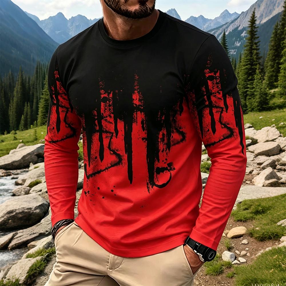 T-shirt a maniche lunghe da uo - Men'S Tops Fashion recensione e prezzo
